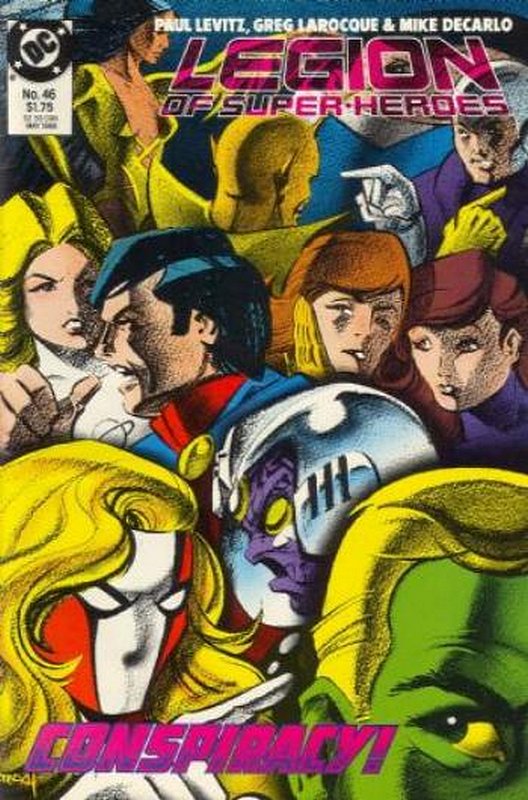 Cover of Legion of Super-Heroes (Vol 2) #46. One of 250,000 Vintage American Comics on sale from Krypton!