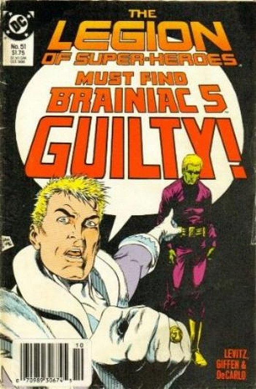 Cover of Legion of Super-Heroes (Vol 2) #51. One of 250,000 Vintage American Comics on sale from Krypton!