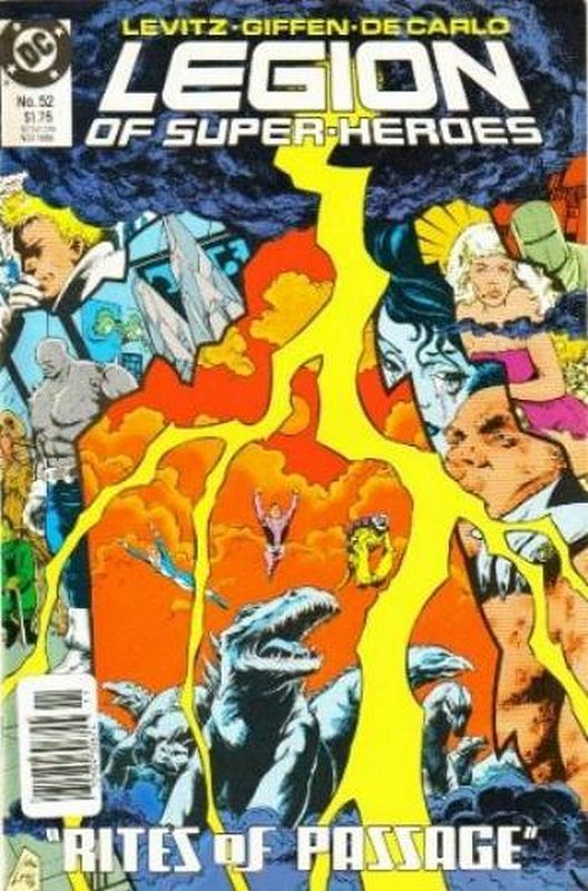 Cover of Legion of Super-Heroes (Vol 2) #52. One of 250,000 Vintage American Comics on sale from Krypton!