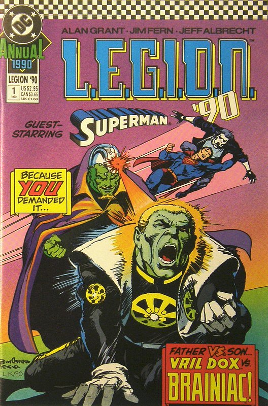 Cover of LEGION 89 (-94) Annual #1. One of 250,000 Vintage American Comics on sale from Krypton!