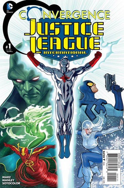 Cover of Convergence: Justice League International #1. One of 250,000 Vintage American Comics on sale from Krypton!