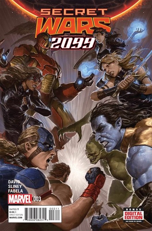 Cover of Secret Wars 2099 (Vol 1) #3. One of 250,000 Vintage American Comics on sale from Krypton!