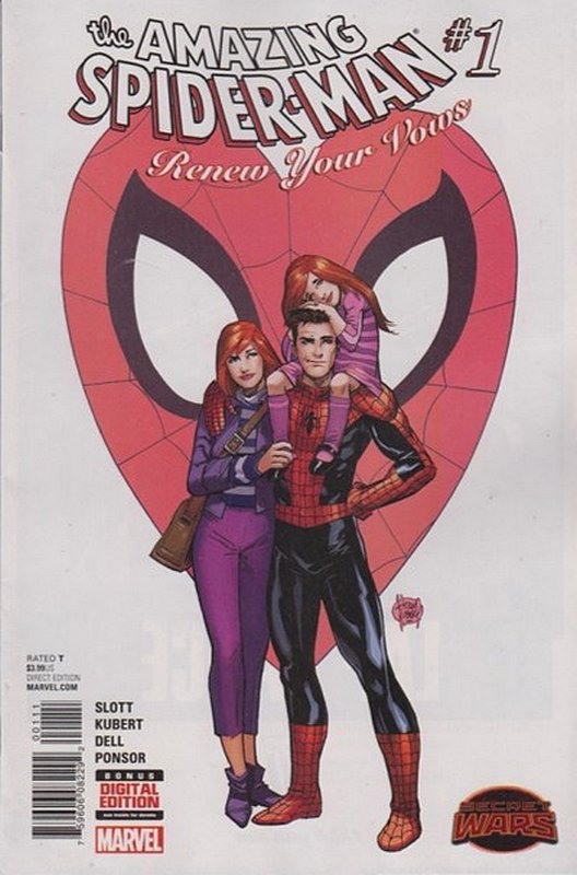 Cover of Amazing Spider-Man: Renew your vows (2015 Ltd) #1. One of 250,000 Vintage American Comics on sale from Krypton!