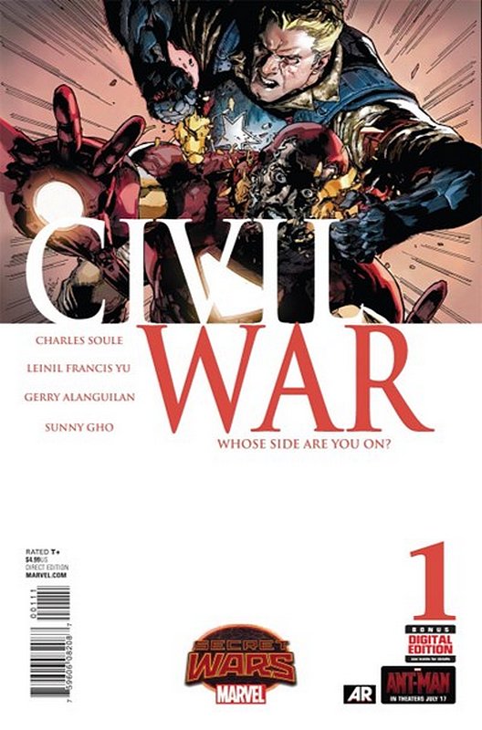 Cover of Civil War (2015 Ltd) #1. One of 250,000 Vintage American Comics on sale from Krypton!