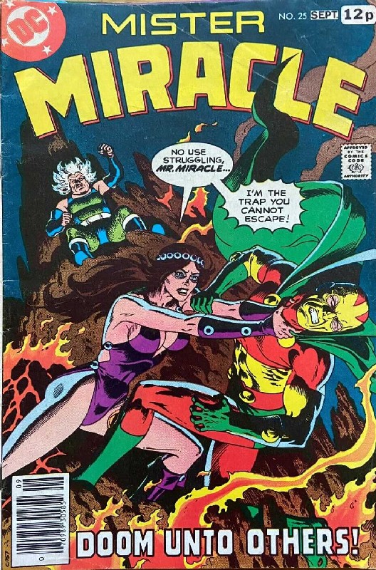 Cover of Mister Miracle (Vol 1) #25. One of 250,000 Vintage American Comics on sale from Krypton!