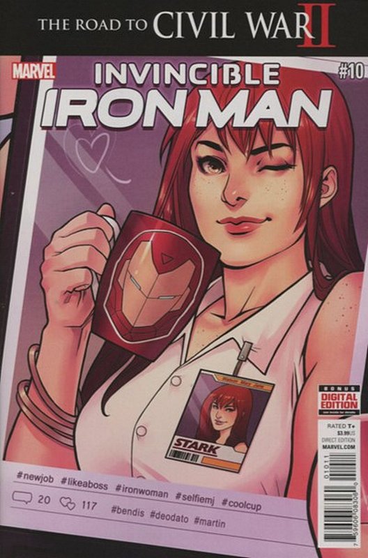 Cover of Invincible Iron Man (Vol 2) #10. One of 250,000 Vintage American Comics on sale from Krypton!