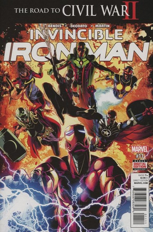 Cover of Invincible Iron Man (Vol 2) #11. One of 250,000 Vintage American Comics on sale from Krypton!