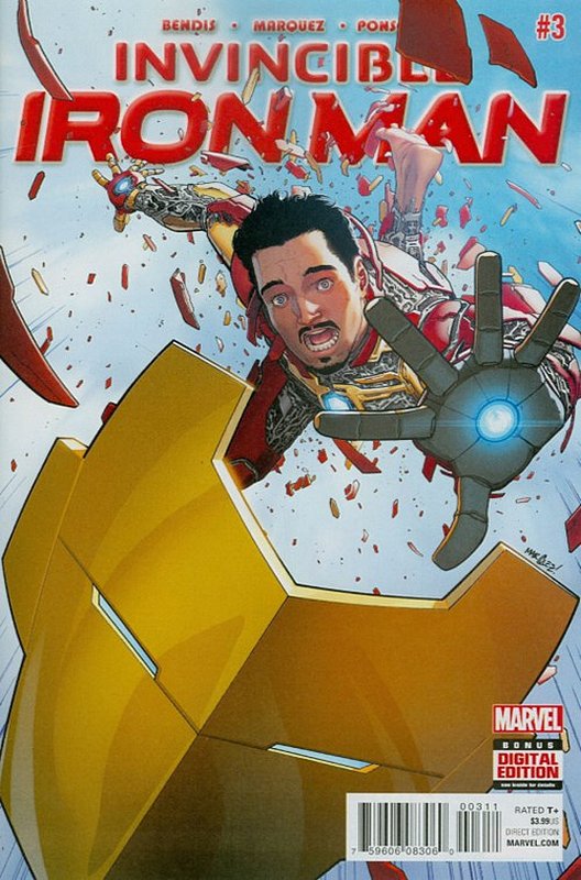 Cover of Invincible Iron Man (Vol 2) #3. One of 250,000 Vintage American Comics on sale from Krypton!