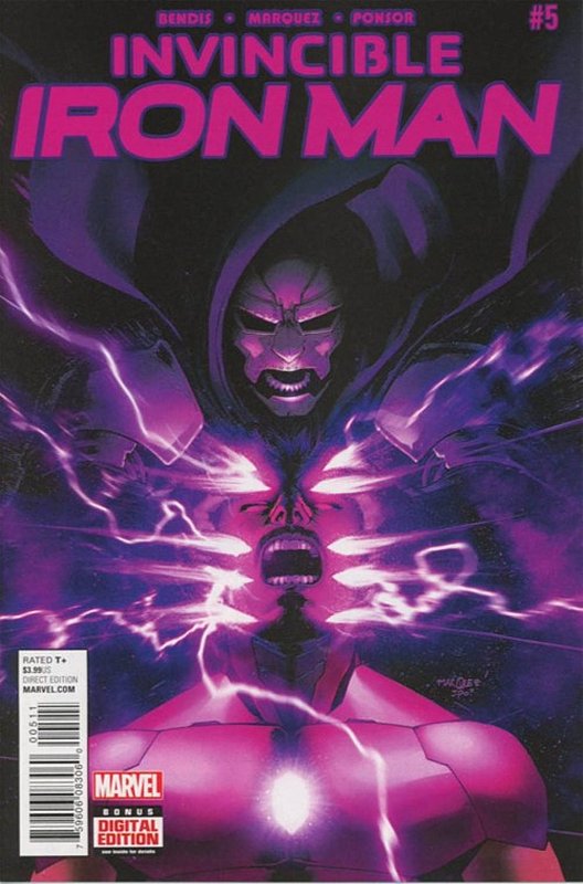 Cover of Invincible Iron Man (Vol 2) #5. One of 250,000 Vintage American Comics on sale from Krypton!