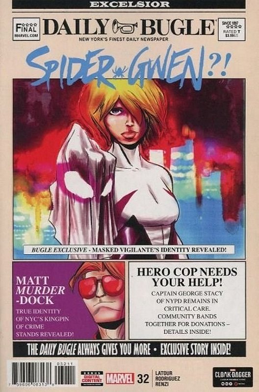 Cover of Spider-Gwen (Vol 2) Radioactive #32. One of 250,000 Vintage American Comics on sale from Krypton!