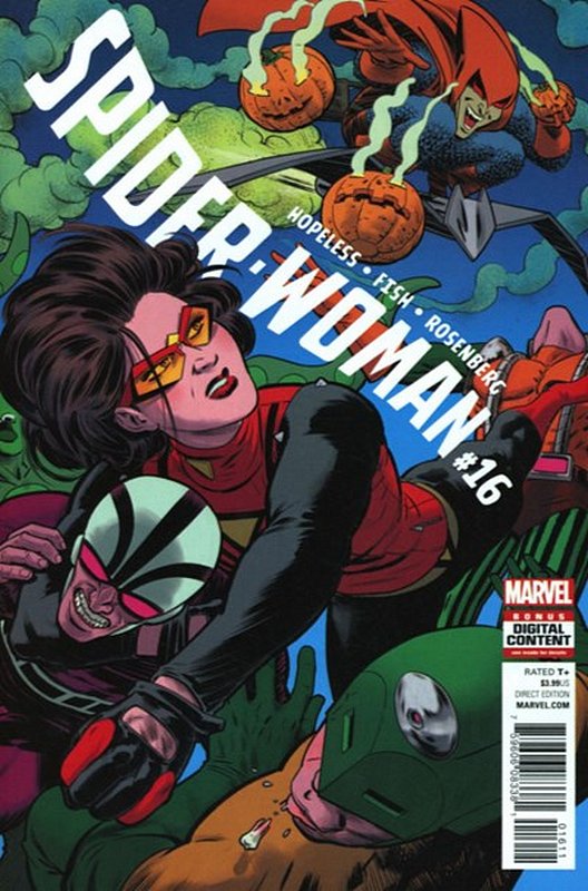 Cover of Spider-Woman (Vol 5) #16. One of 250,000 Vintage American Comics on sale from Krypton!