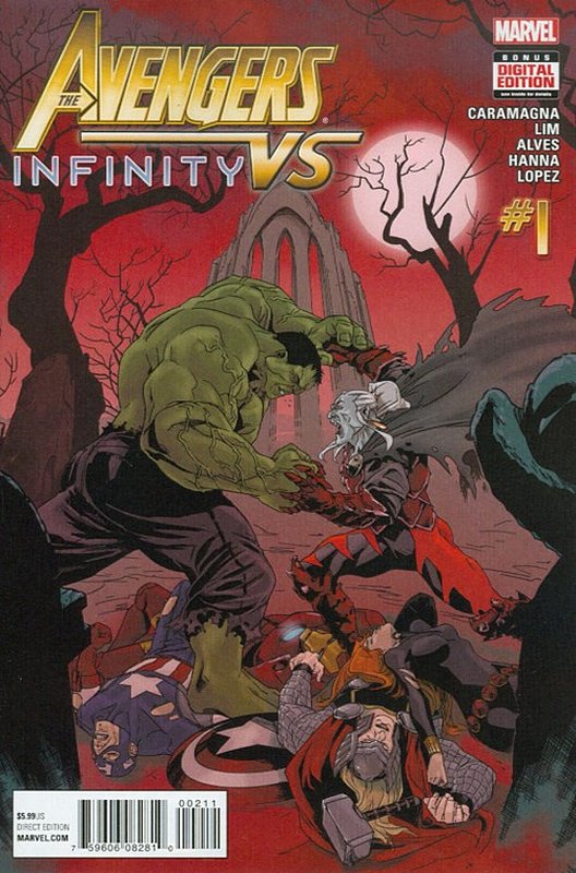 Cover of Avengers vs Infinity (2015 One Shot) #1. One of 250,000 Vintage American Comics on sale from Krypton!
