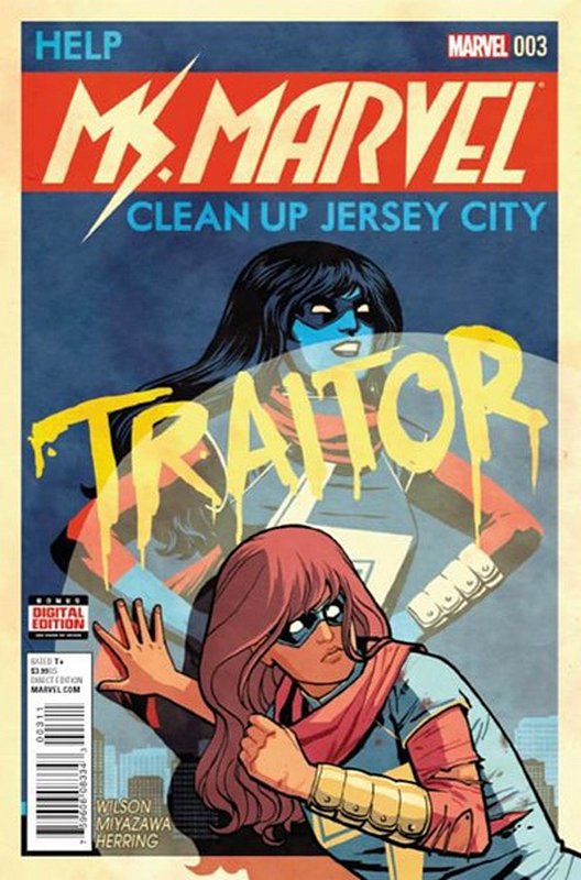 Cover of Ms Marvel (Vol 4) #3. One of 250,000 Vintage American Comics on sale from Krypton!