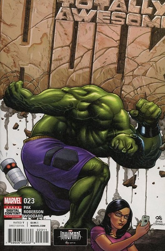 Cover of Totally Awesome Hulk (Vol 1) #23. One of 250,000 Vintage American Comics on sale from Krypton!