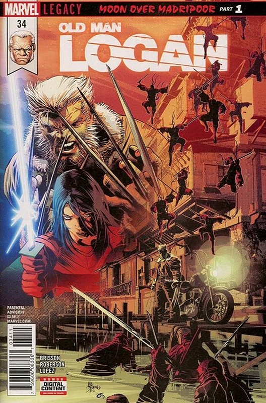 Cover of Old Man Logan (Vol 2) #34. One of 250,000 Vintage American Comics on sale from Krypton!