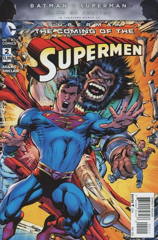Cover of Superman: the Coming of the Supermen (2016 Ltd) #2. One of 250,000 Vintage American Comics on sale from Krypton!