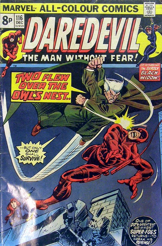 Cover of Daredevil (Vol 1) #116. One of 250,000 Vintage American Comics on sale from Krypton!