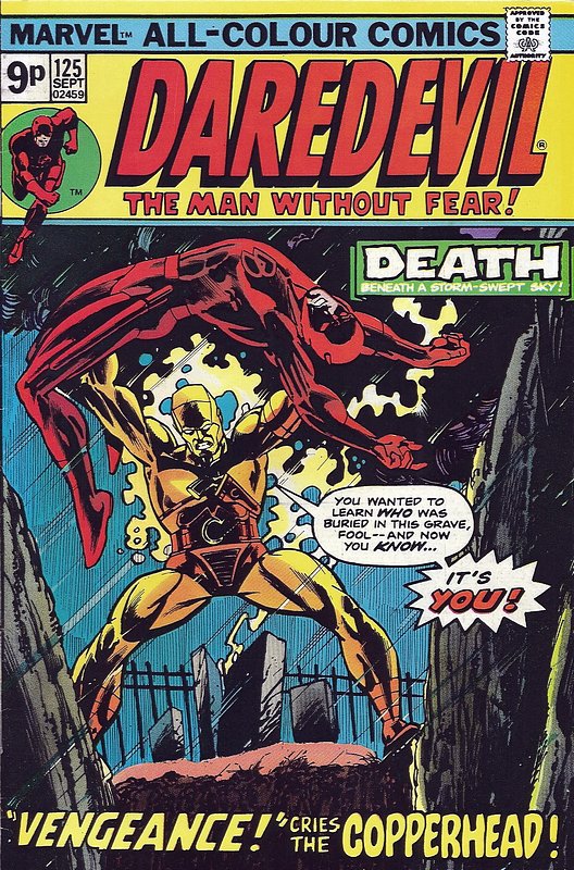 Cover of Daredevil (Vol 1) #125. One of 250,000 Vintage American Comics on sale from Krypton!