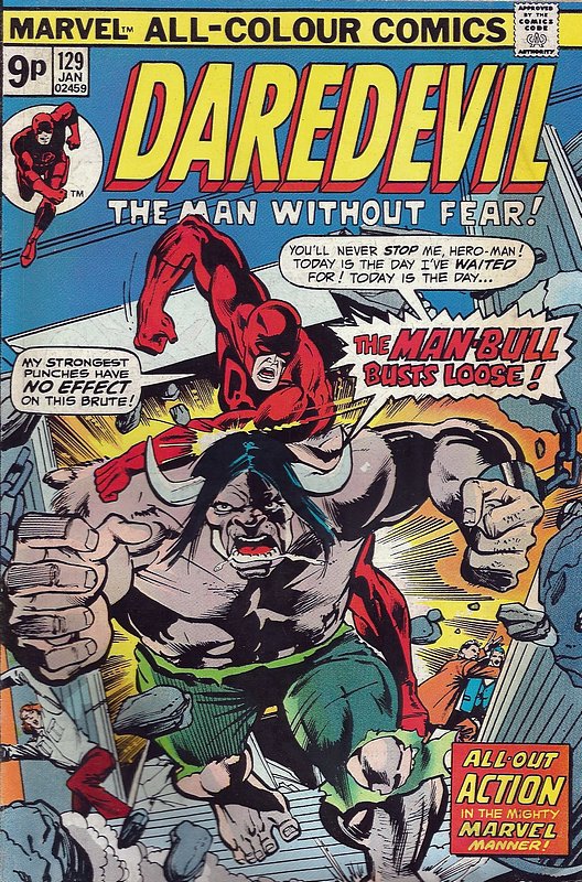 Cover of Daredevil (Vol 1) #129. One of 250,000 Vintage American Comics on sale from Krypton!