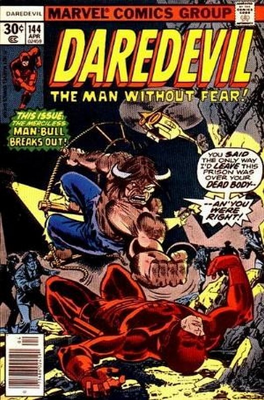 Cover of Daredevil (Vol 1) #144. One of 250,000 Vintage American Comics on sale from Krypton!