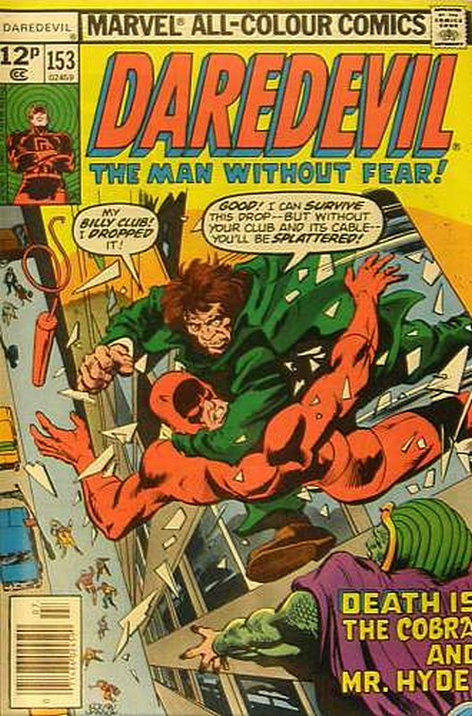 Cover of Daredevil (Vol 1) #153. One of 250,000 Vintage American Comics on sale from Krypton!