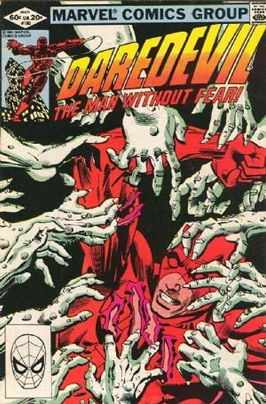 Cover of Daredevil (Vol 1) #180. One of 250,000 Vintage American Comics on sale from Krypton!