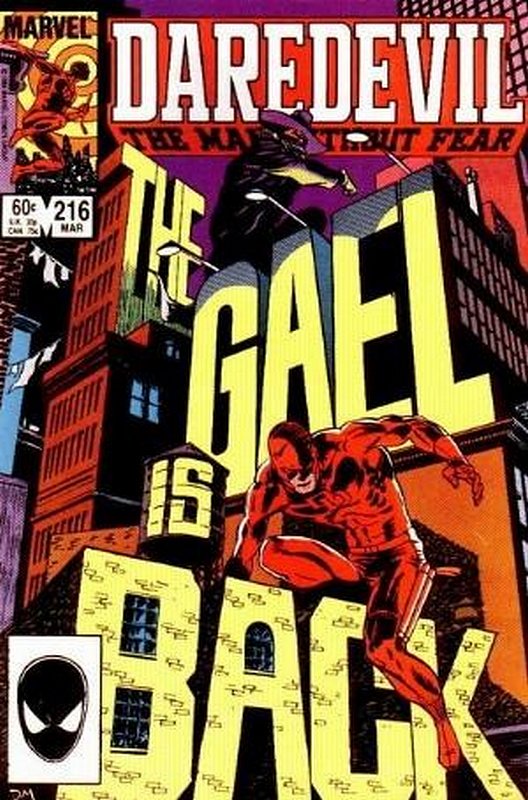 Cover of Daredevil (Vol 1) #216. One of 250,000 Vintage American Comics on sale from Krypton!