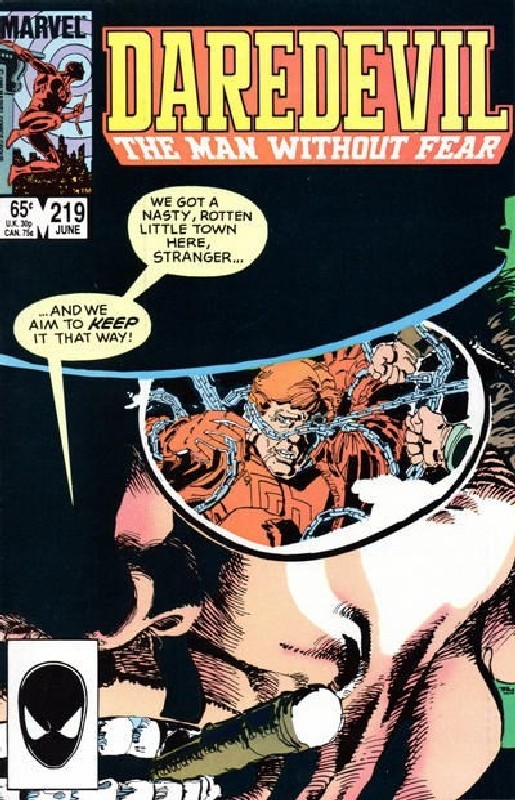 Cover of Daredevil (Vol 1) #219. One of 250,000 Vintage American Comics on sale from Krypton!