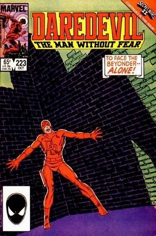 Cover of Daredevil (Vol 1) #223. One of 250,000 Vintage American Comics on sale from Krypton!