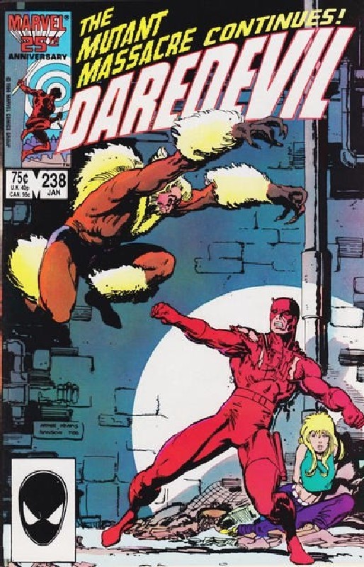 Cover of Daredevil (Vol 1) #238. One of 250,000 Vintage American Comics on sale from Krypton!