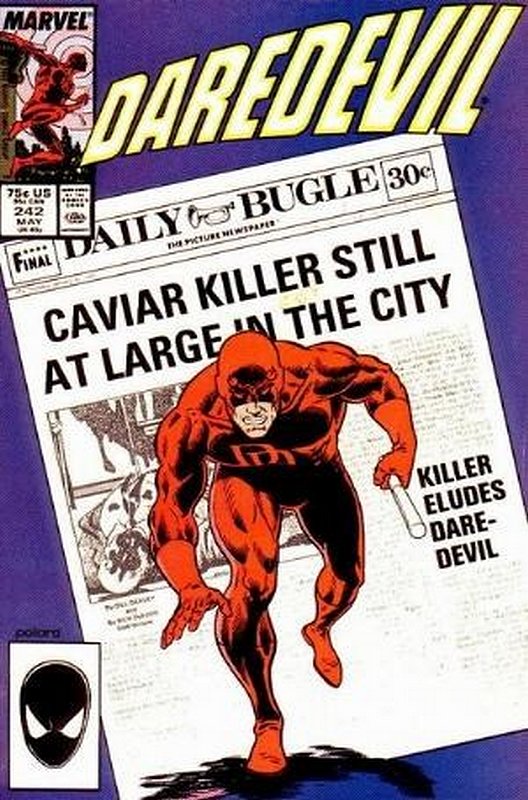 Cover of Daredevil (Vol 1) #242. One of 250,000 Vintage American Comics on sale from Krypton!