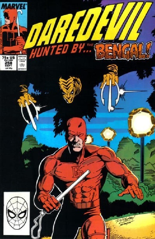 Cover of Daredevil (Vol 1) #258. One of 250,000 Vintage American Comics on sale from Krypton!