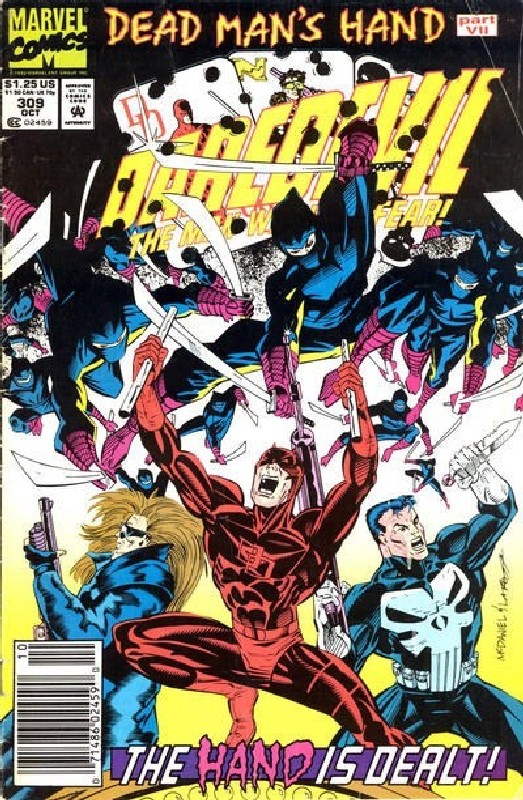 Cover of Daredevil (Vol 1) #309. One of 250,000 Vintage American Comics on sale from Krypton!