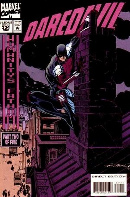 Cover of Daredevil (Vol 1) #334. One of 250,000 Vintage American Comics on sale from Krypton!
