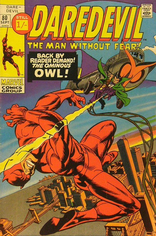 Cover of Daredevil (Vol 1) #80. One of 250,000 Vintage American Comics on sale from Krypton!
