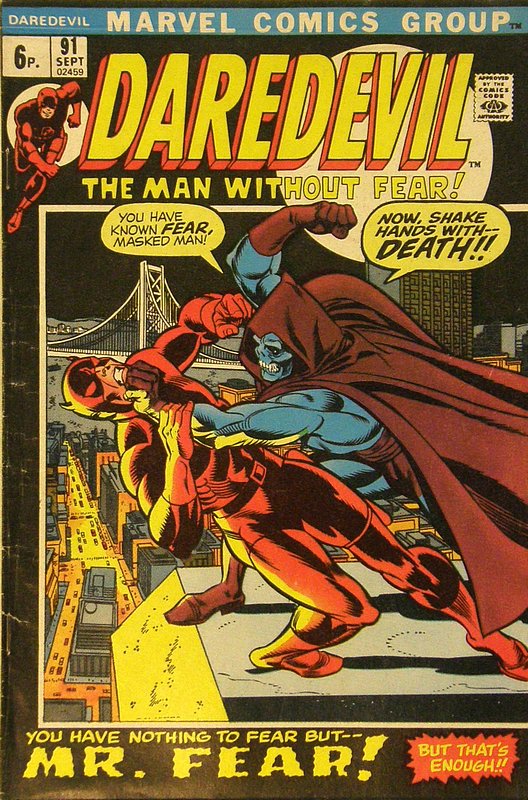 Cover of Daredevil (Vol 1) #91. One of 250,000 Vintage American Comics on sale from Krypton!