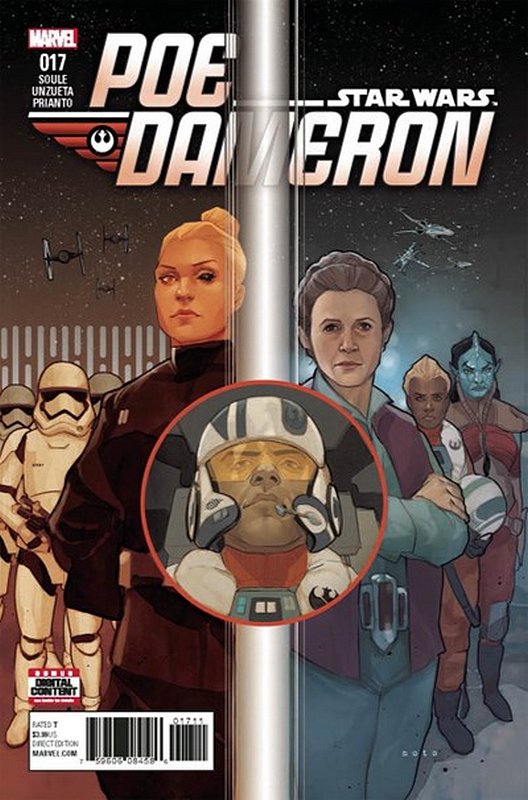 Cover of Star Wars: Poe Dameron #17. One of 250,000 Vintage American Comics on sale from Krypton!