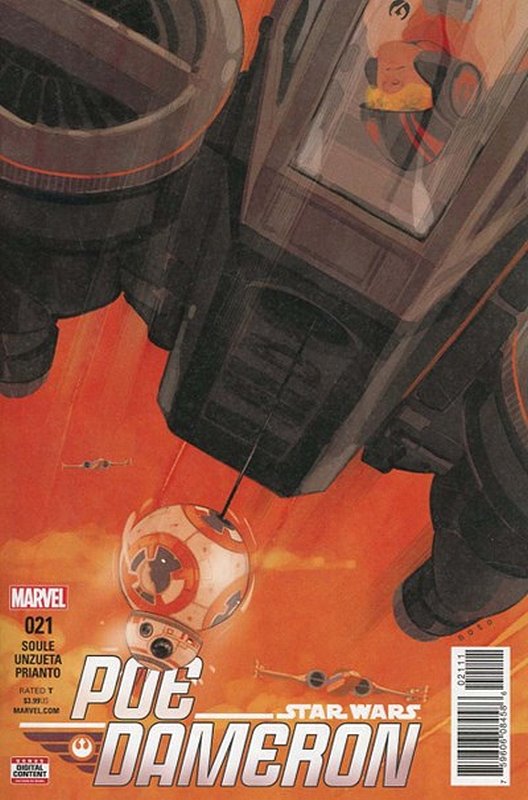 Cover of Star Wars: Poe Dameron #21. One of 250,000 Vintage American Comics on sale from Krypton!