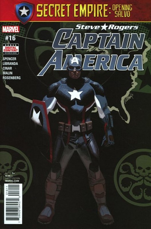 Cover of Captain America: Steve Rogers (Vol 1) #16. One of 250,000 Vintage American Comics on sale from Krypton!
