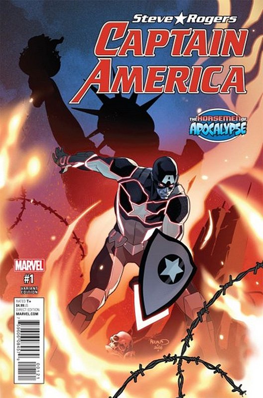 Cover of Captain America: Steve Rogers (Vol 1) #1. One of 250,000 Vintage American Comics on sale from Krypton!