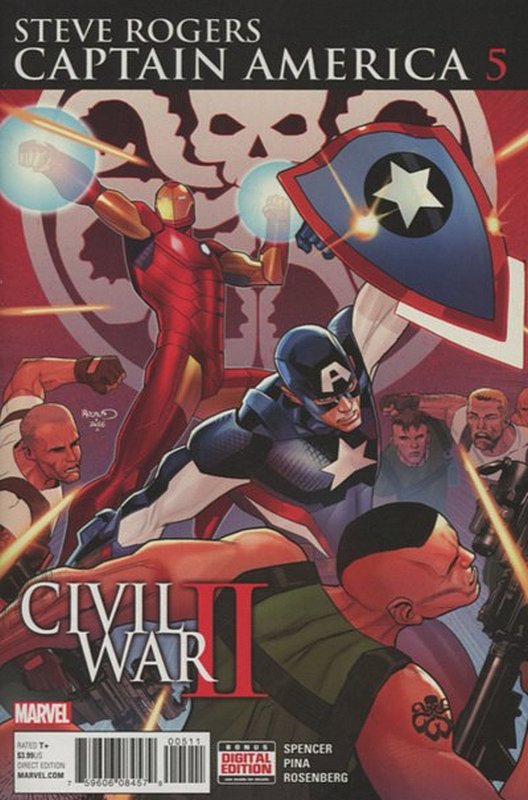 Cover of Captain America: Steve Rogers (Vol 1) #5. One of 250,000 Vintage American Comics on sale from Krypton!