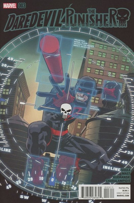 Cover of Daredevil/Punisher (2016 Ltd) #3. One of 250,000 Vintage American Comics on sale from Krypton!