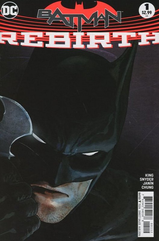 Cover of Batman: Rebirth (2016 One Shot) #1. One of 250,000 Vintage American Comics on sale from Krypton!