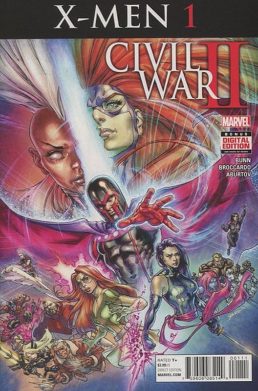 Cover of Civil War II X-Men (2016 Ltd) #1. One of 250,000 Vintage American Comics on sale from Krypton!
