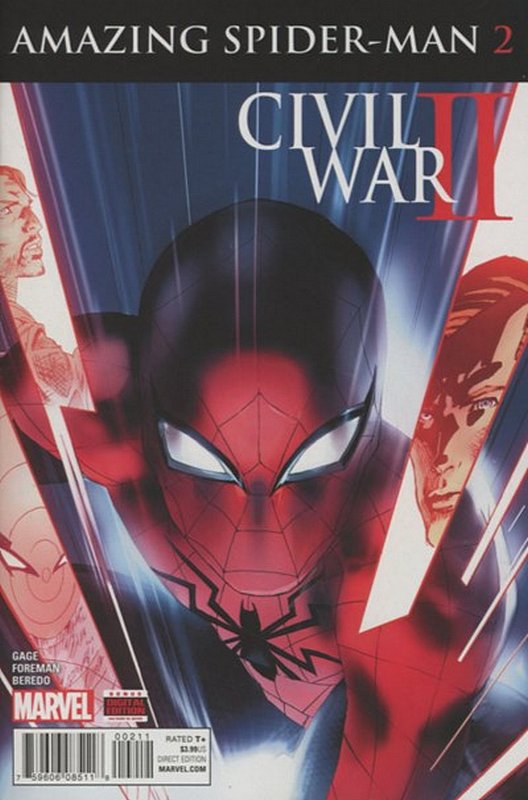 Cover of Civil War II Amazing Spider-Man (2016 Ltd) #2. One of 250,000 Vintage American Comics on sale from Krypton!