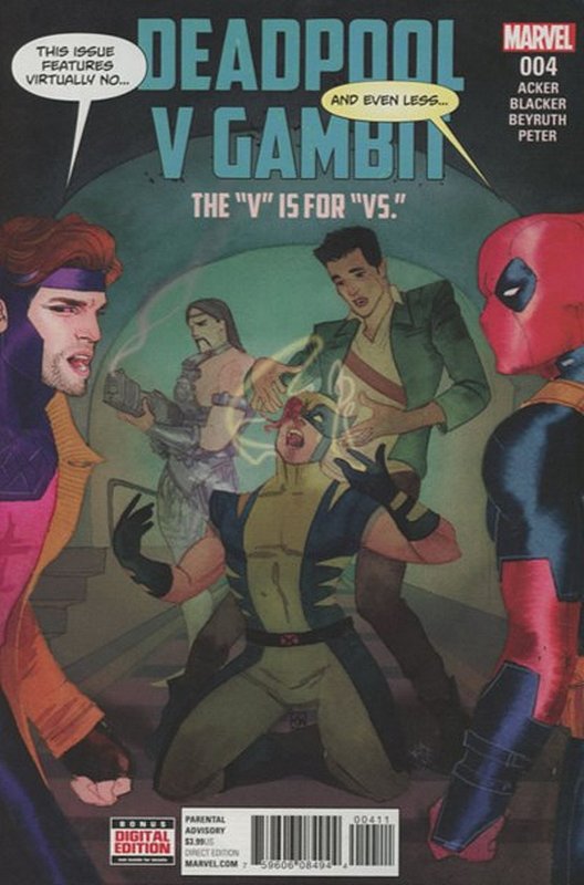 Cover of Deadpool vs Gambit (2016 Ltd) #4. One of 250,000 Vintage American Comics on sale from Krypton!