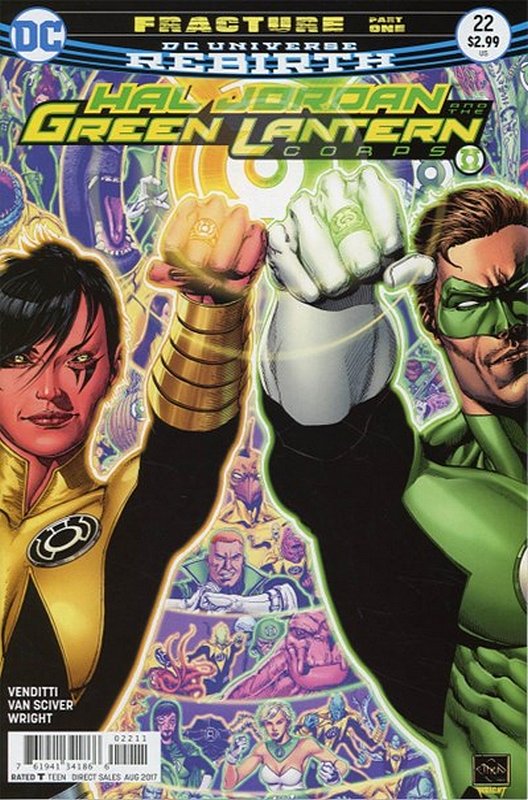 Cover of Hal Jordan & GL Corps (Vol 1) #22. One of 250,000 Vintage American Comics on sale from Krypton!
