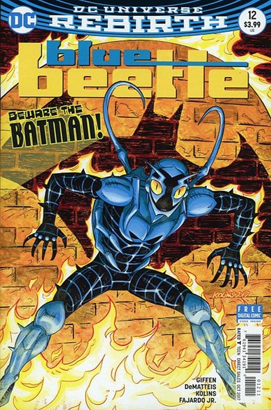 Cover of Blue Beetle (DC Vol 4) #12. One of 250,000 Vintage American Comics on sale from Krypton!