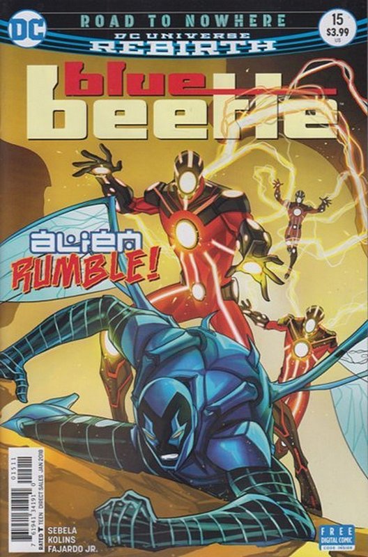 Cover of Blue Beetle (DC Vol 4) #15. One of 250,000 Vintage American Comics on sale from Krypton!