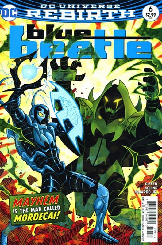 Cover of Blue Beetle (DC Vol 4) #6. One of 250,000 Vintage American Comics on sale from Krypton!